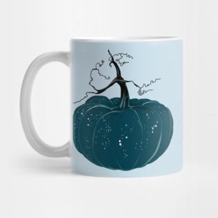 Navy Halloween Pumpkin Mug